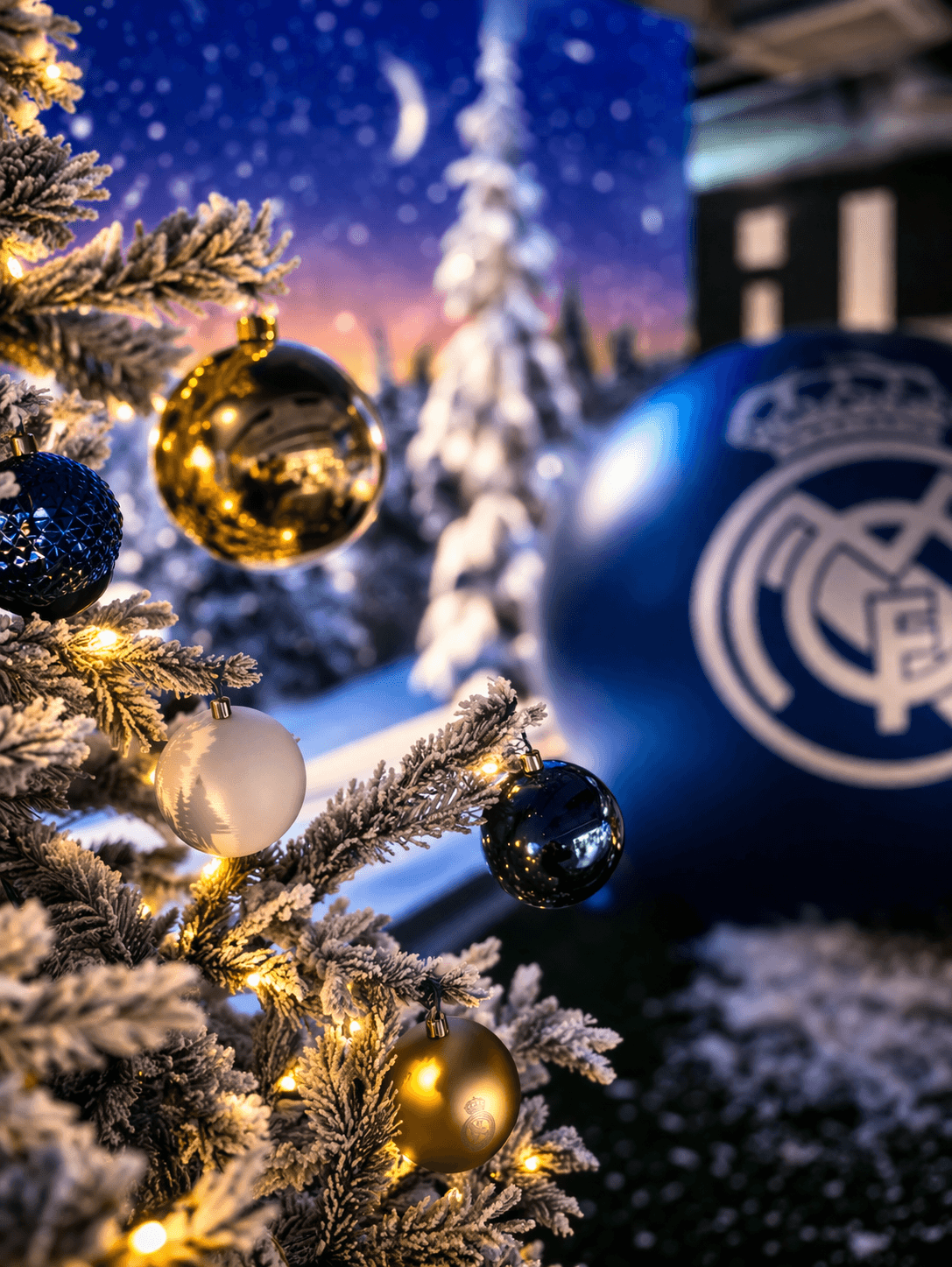 Tiendas del Real Madrid - Rama de Navidad decorada en invierno.png